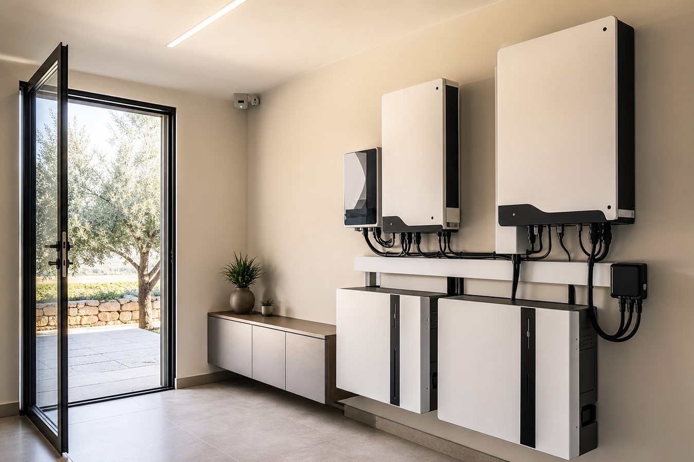 Batterie di accumulo e inverter per impianto fotovoltaico domestico